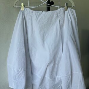 White Flowy Dress - Bubble Dress